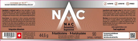 Augmented NAC (90 caps) - Powerful Supplement in Antioxidant and Detox Effects - N-Acetyl-Cysteine - Glutathione Precursor