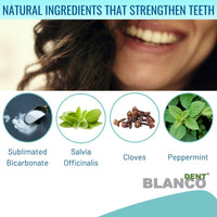 Blancodent Kit -Powder Toothpaste Fluoride Free, Natural Teeth Whitening and Alkalizing Toothpaste for White Teeth and Healthy Gums