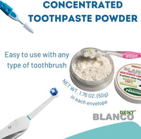Blancodent Kit -Powder Toothpaste Fluoride Free, Natural Teeth Whitening and Alkalizing Toothpaste for White Teeth and Healthy Gums
