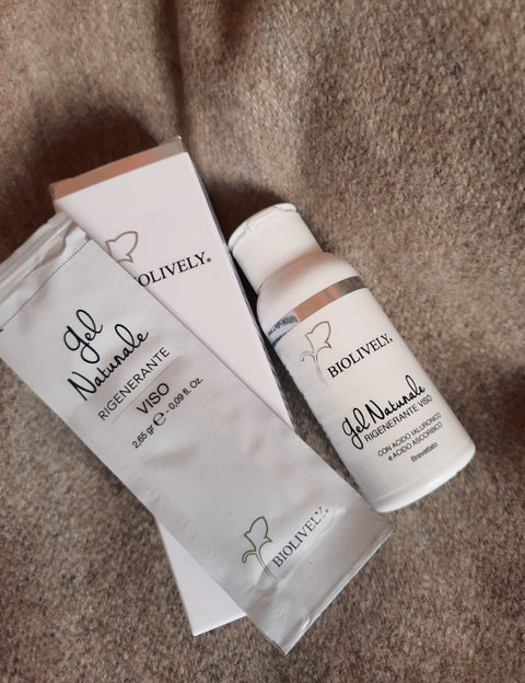 Natural Regenerating Face Gel - BIOLIVELY-with Hyaluronic Acid and Ascorbic Acid