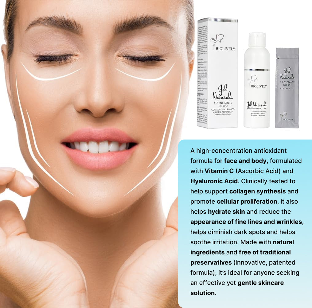 BIOLIVELY - Body Gel with Vitamin C & Hyaluronic Acid
