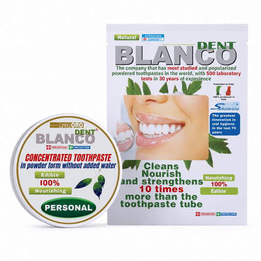 Blancodent Kit -Powder Toothpaste Fluoride Free, Natural Teeth Whitening and Alkalizing Toothpaste for White Teeth and Healthy Gums