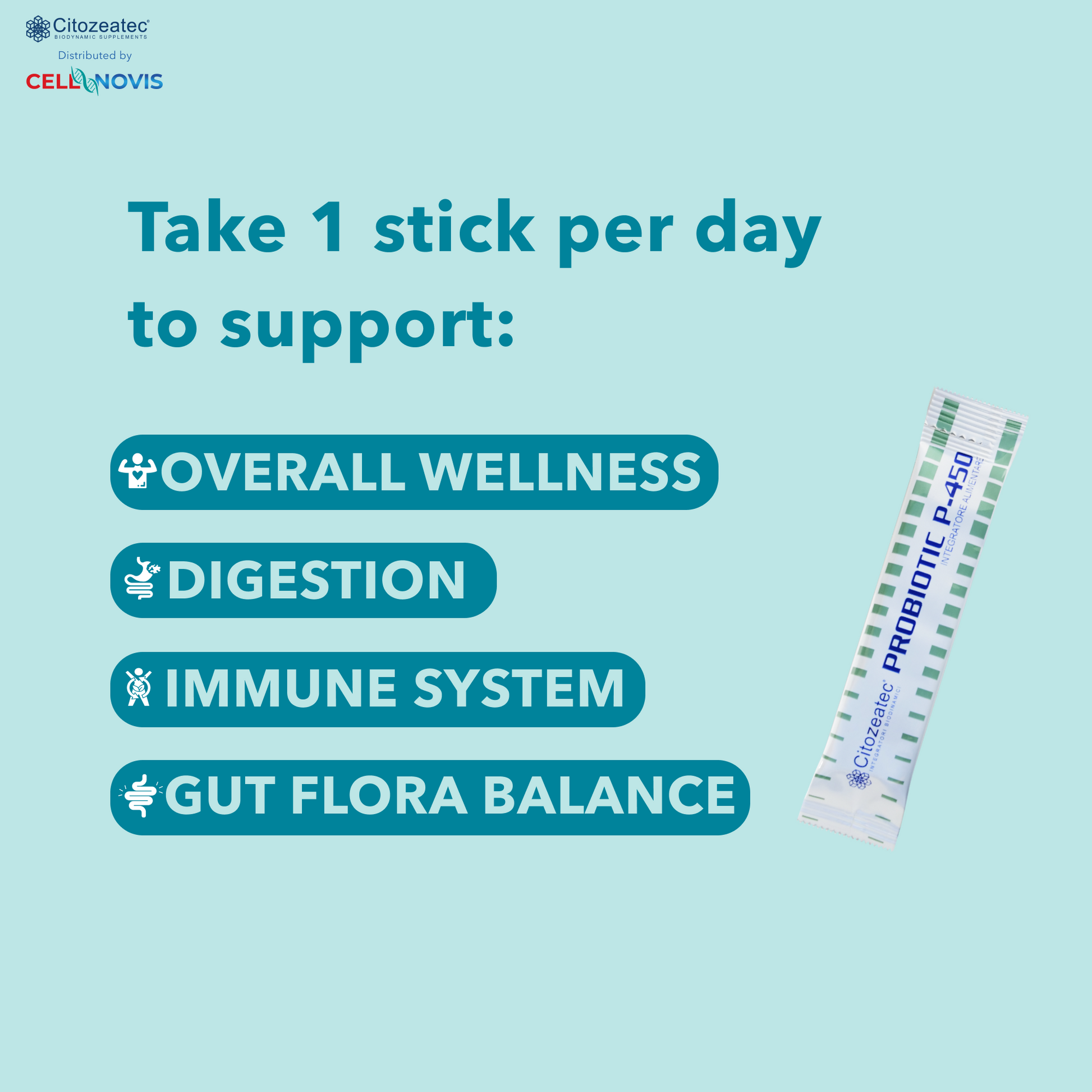 PROBIOTIC P-450 - Daily Probiotic For Immune, Digestive & Gut Health - Supports Occasional Constipation, Diarrhea, Gas & Bloating - for Women & Men - 13 billion CFU